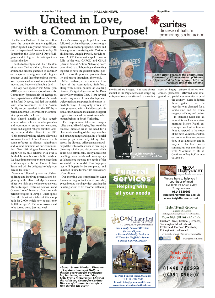 Nov 2019 edition of the Hallam News - Page 