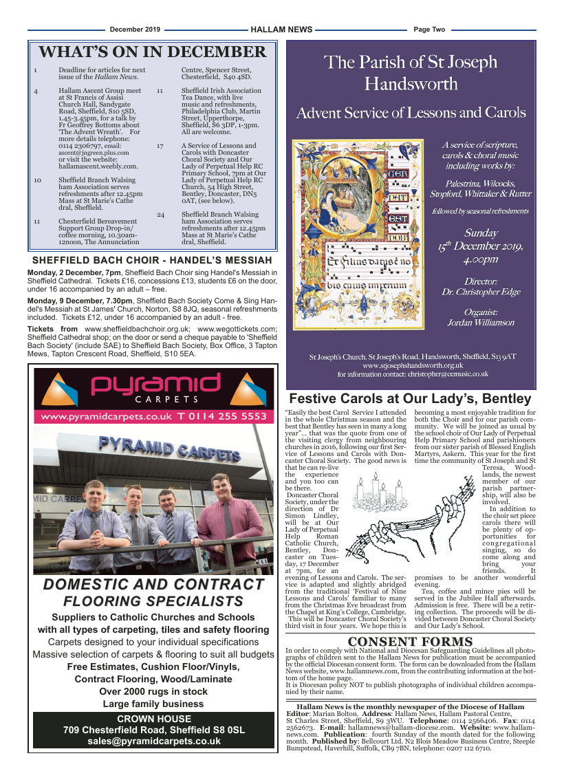 Dec 2019 edition of the Hallam News - Page 