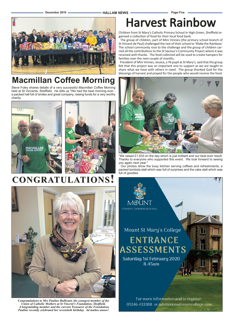 Dec 2019 edition of the Hallam News - Page 