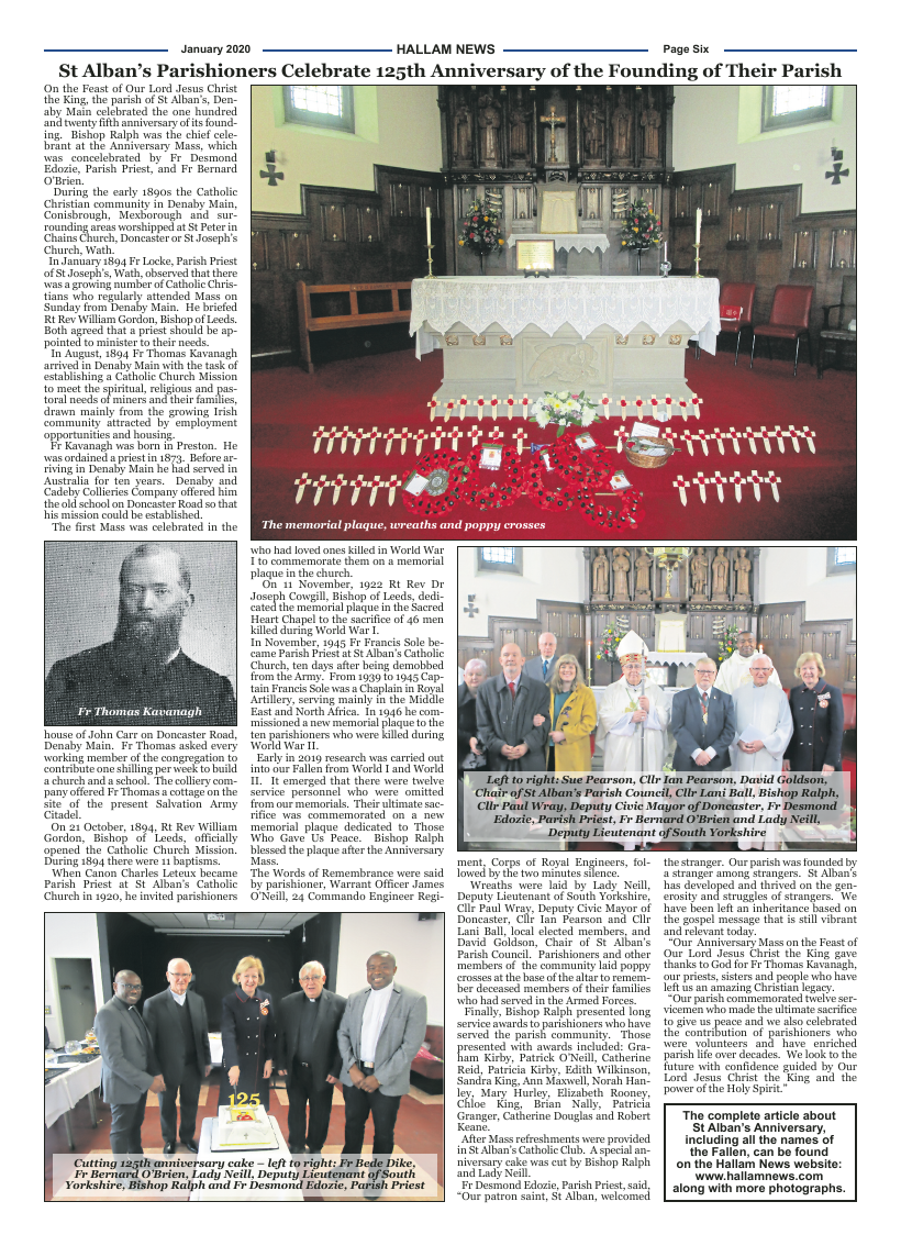 Jan 2020 edition of the Hallam News