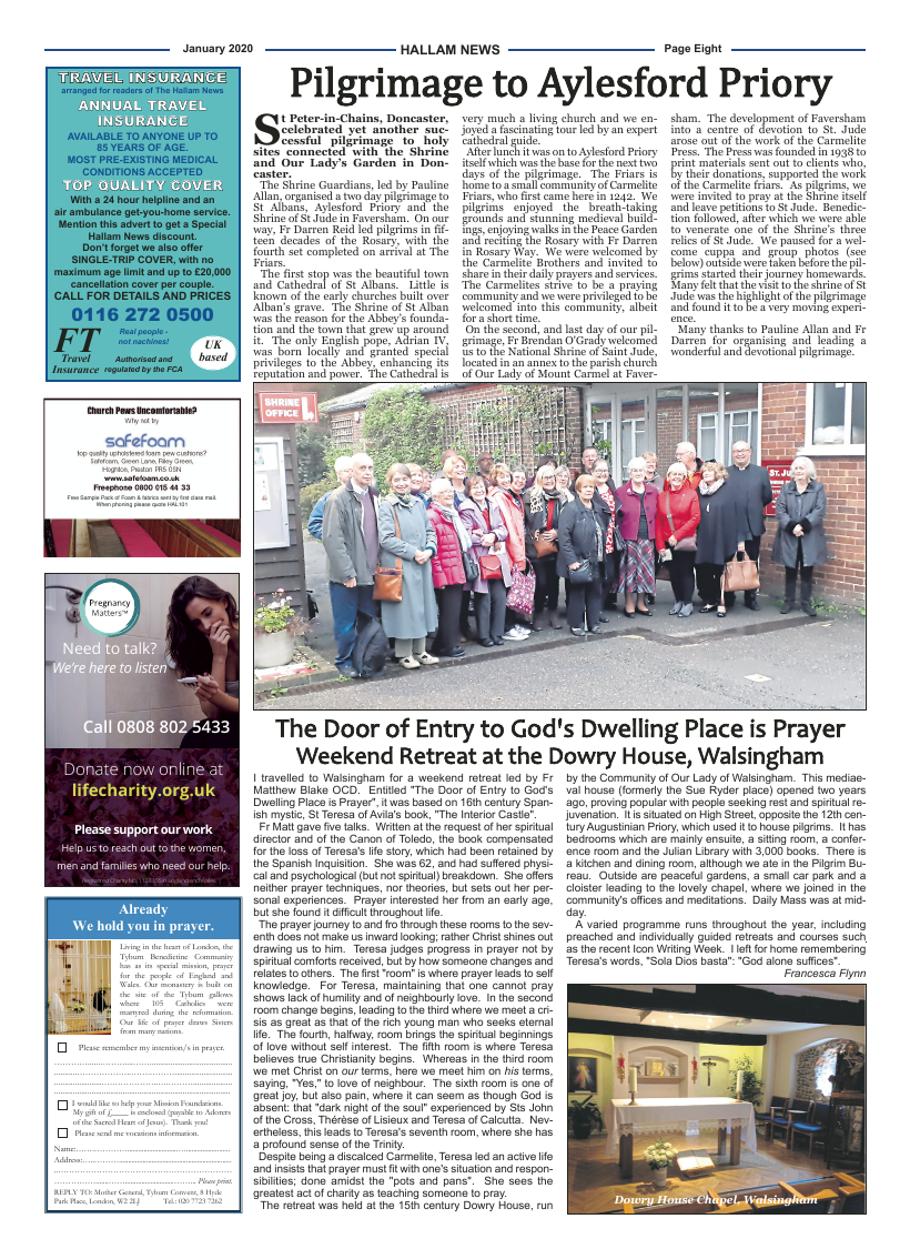 Jan 2020 edition of the Hallam News