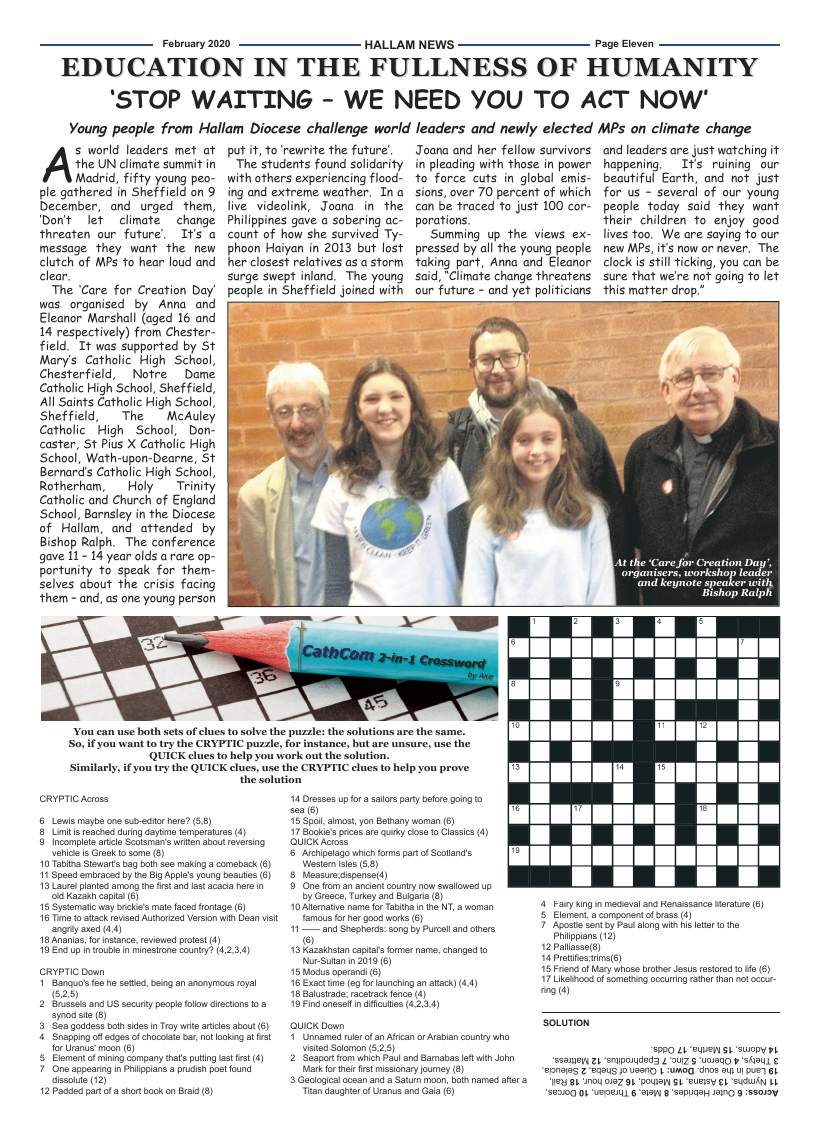 Feb 2020 edition of the Hallam News