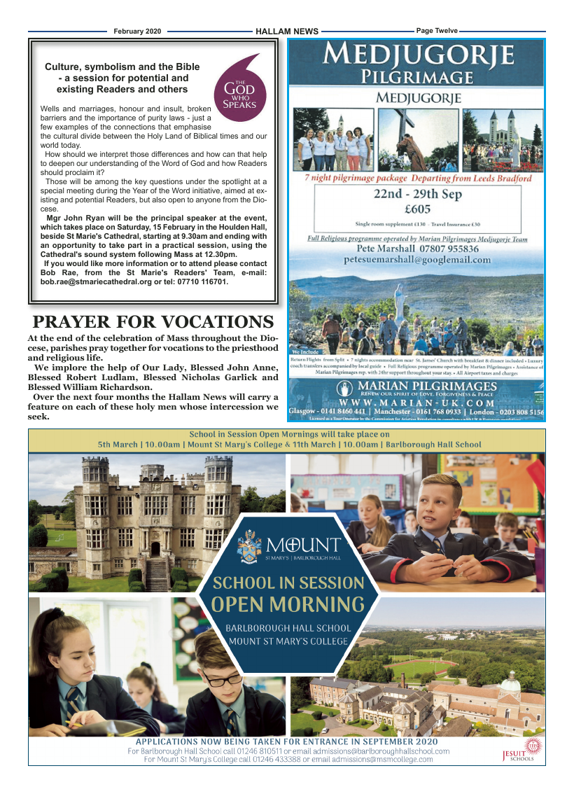 Feb 2020 edition of the Hallam News