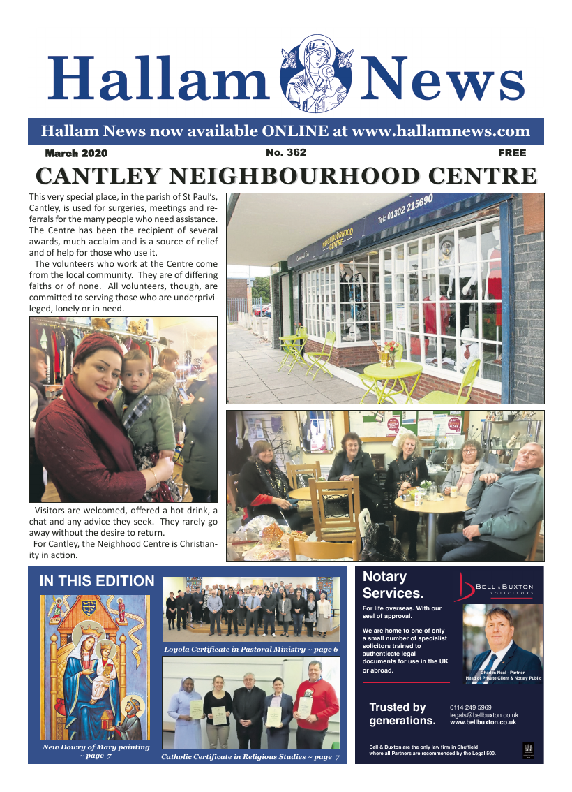 Mar 2020 edition of the Hallam News