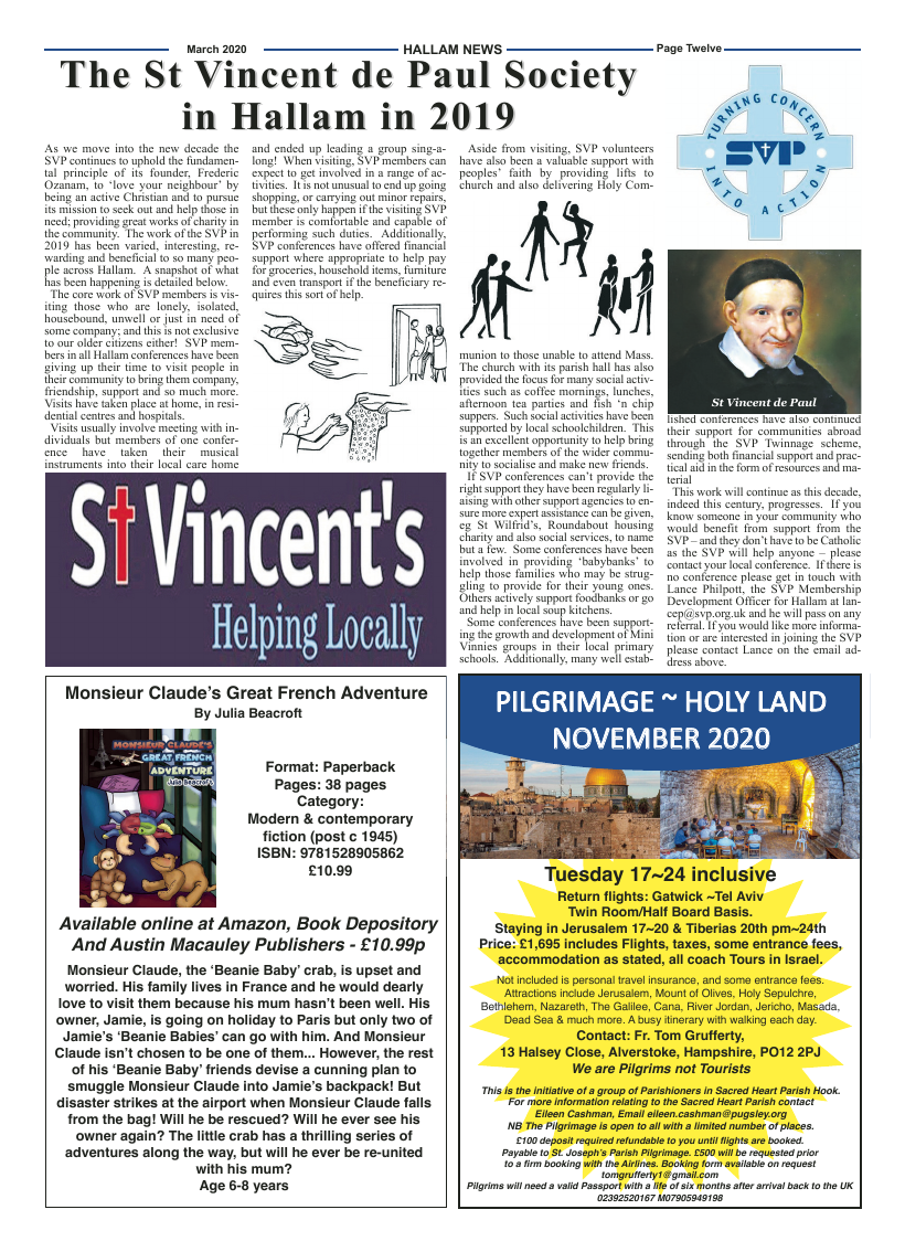 Mar 2020 edition of the Hallam News