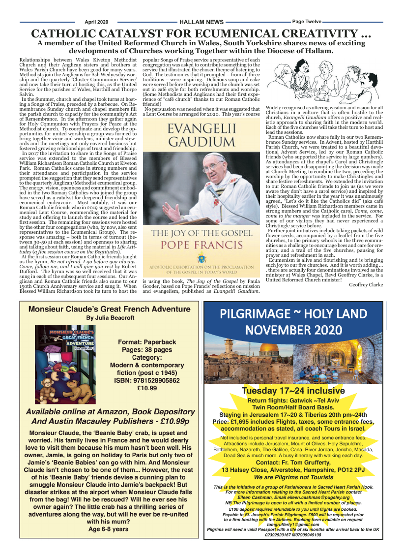 Apr 2020 edition of the Hallam News
