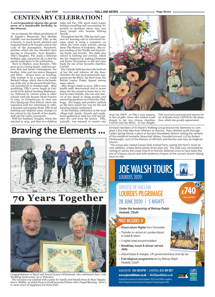 Apr 2020 edition of the Hallam News