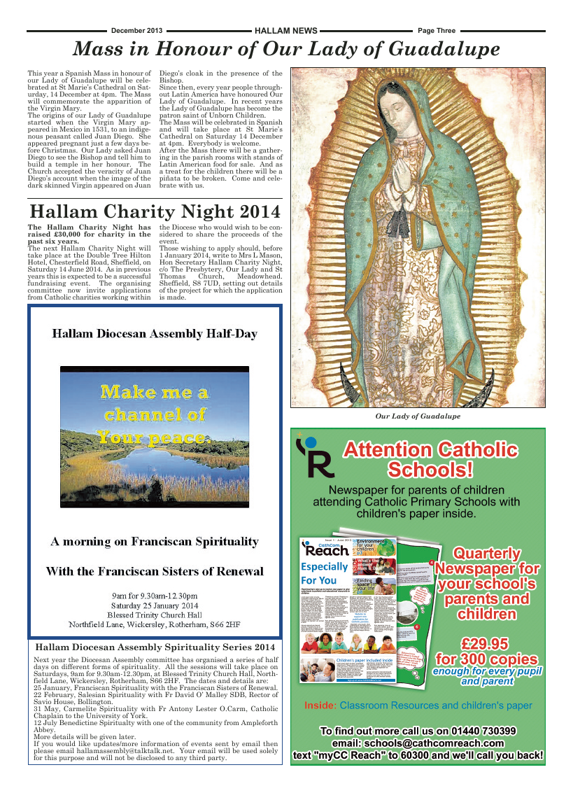 Dec 2013 edition of the Hallam News