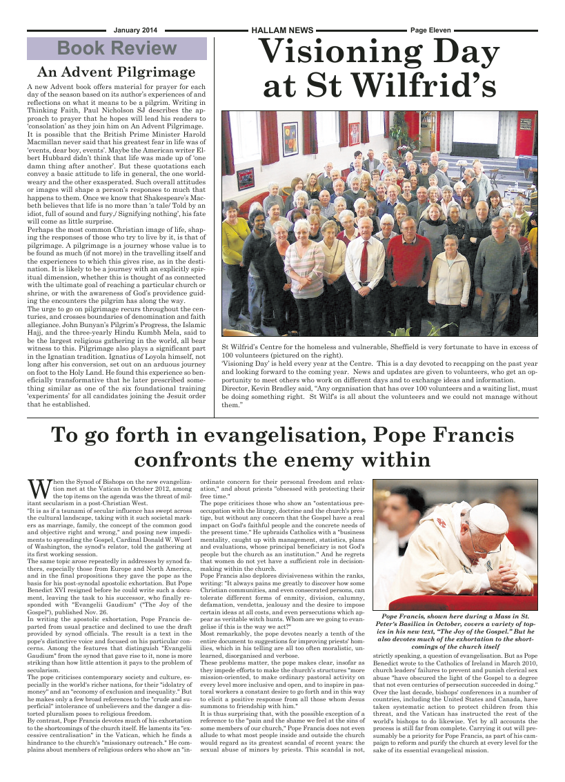 Jan 2014 edition of the Hallam News