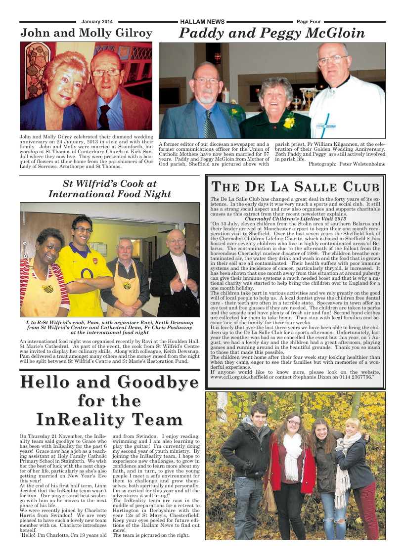Jan 2014 edition of the Hallam News