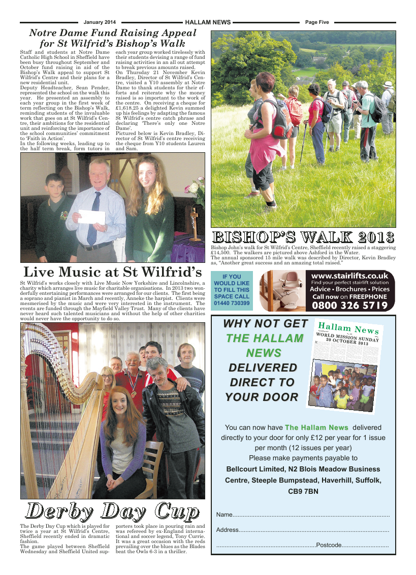 Jan 2014 edition of the Hallam News