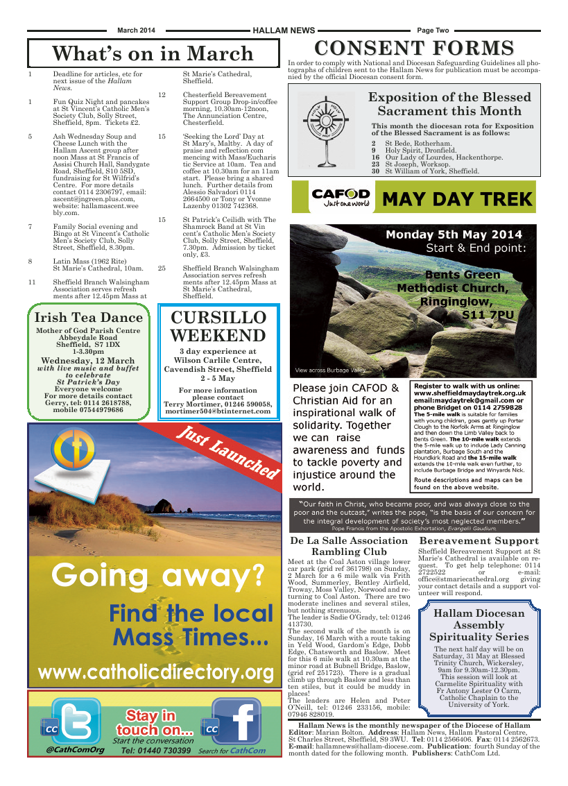 Mar 2014 edition of the Hallam News