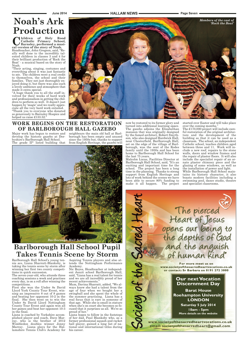 Jun 2014 edition of the Hallam News