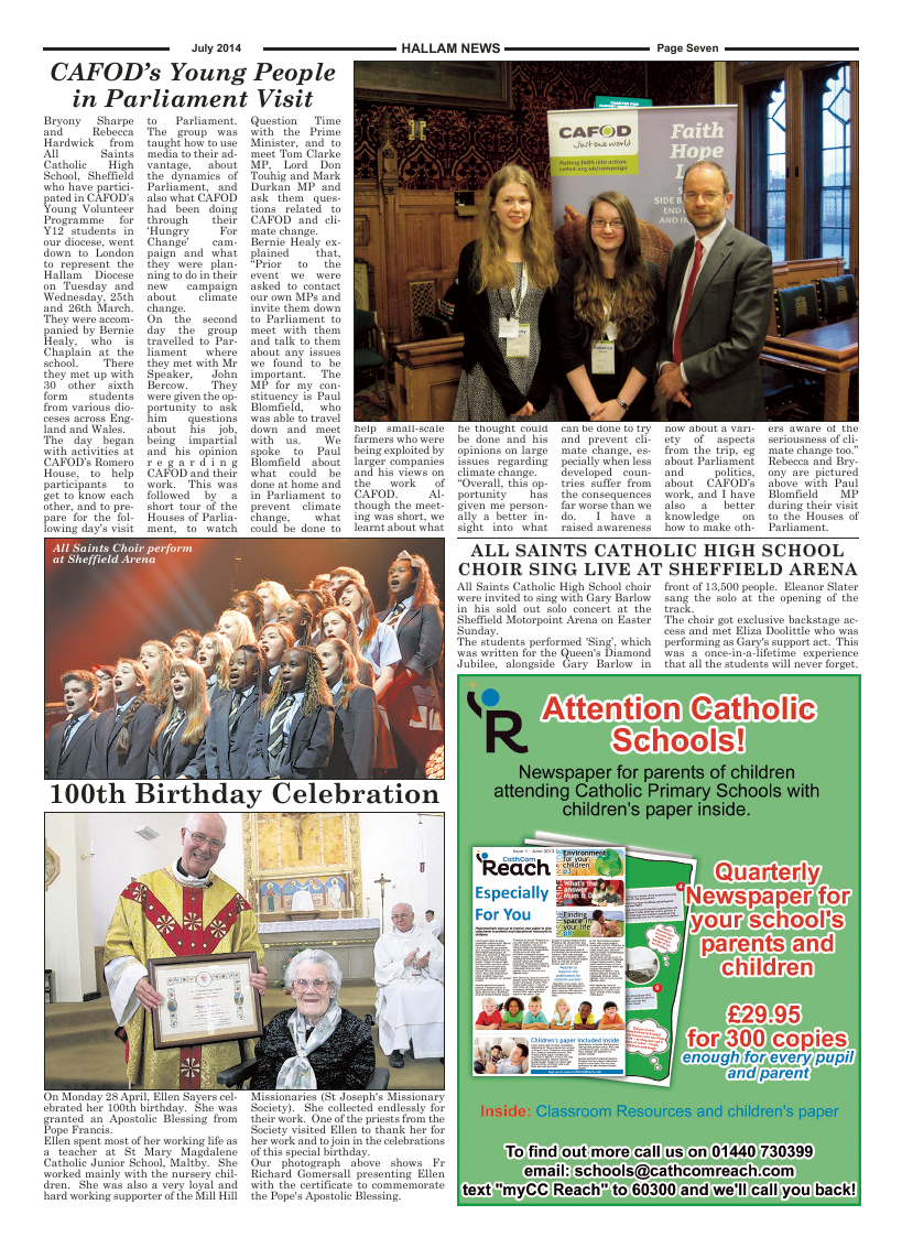 Jul 2014 edition of the Hallam News