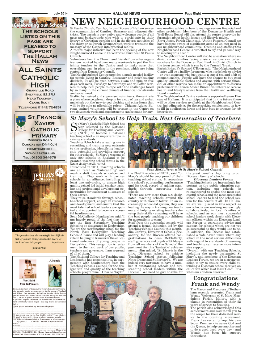 Jul 2014 edition of the Hallam News