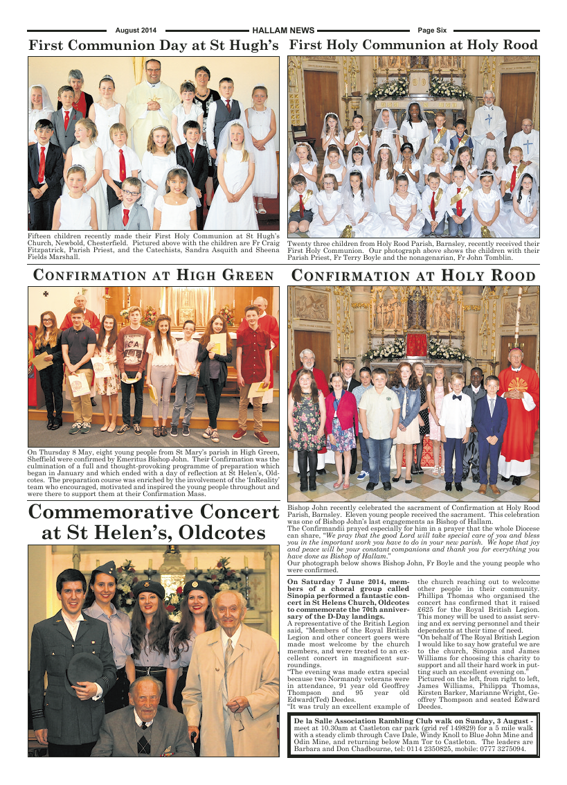 Aug 2014 edition of the Hallam News