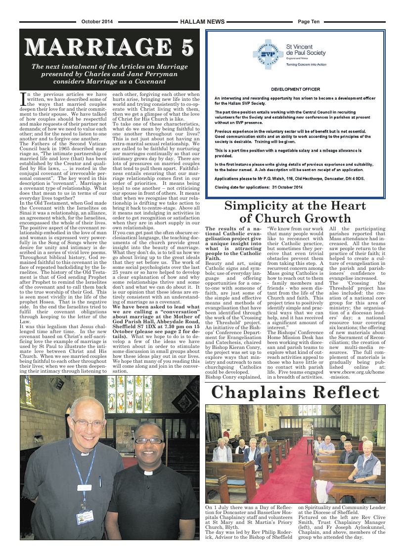 Oct 2014 edition of the Hallam News