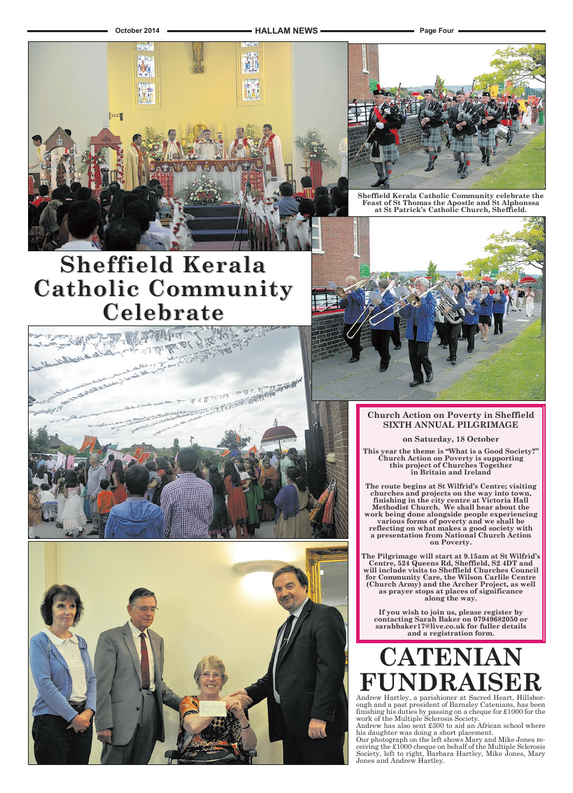 Oct 2014 edition of the Hallam News