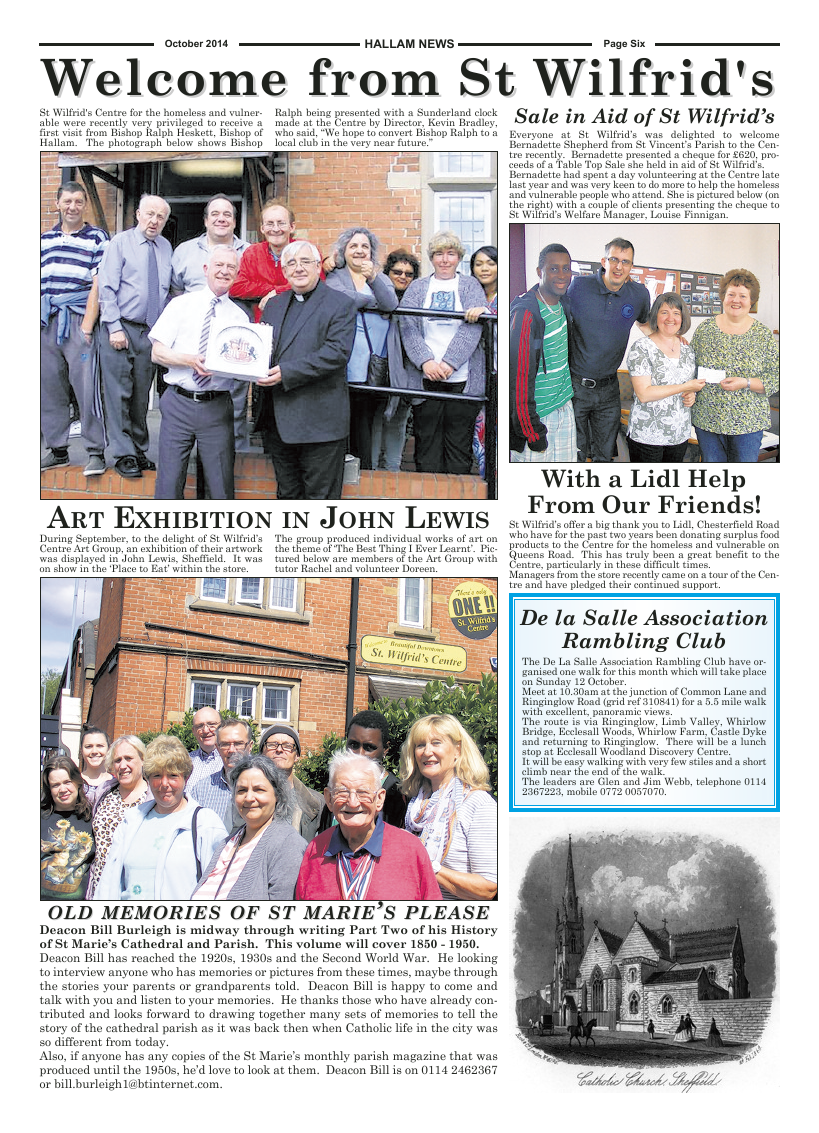 Oct 2014 edition of the Hallam News