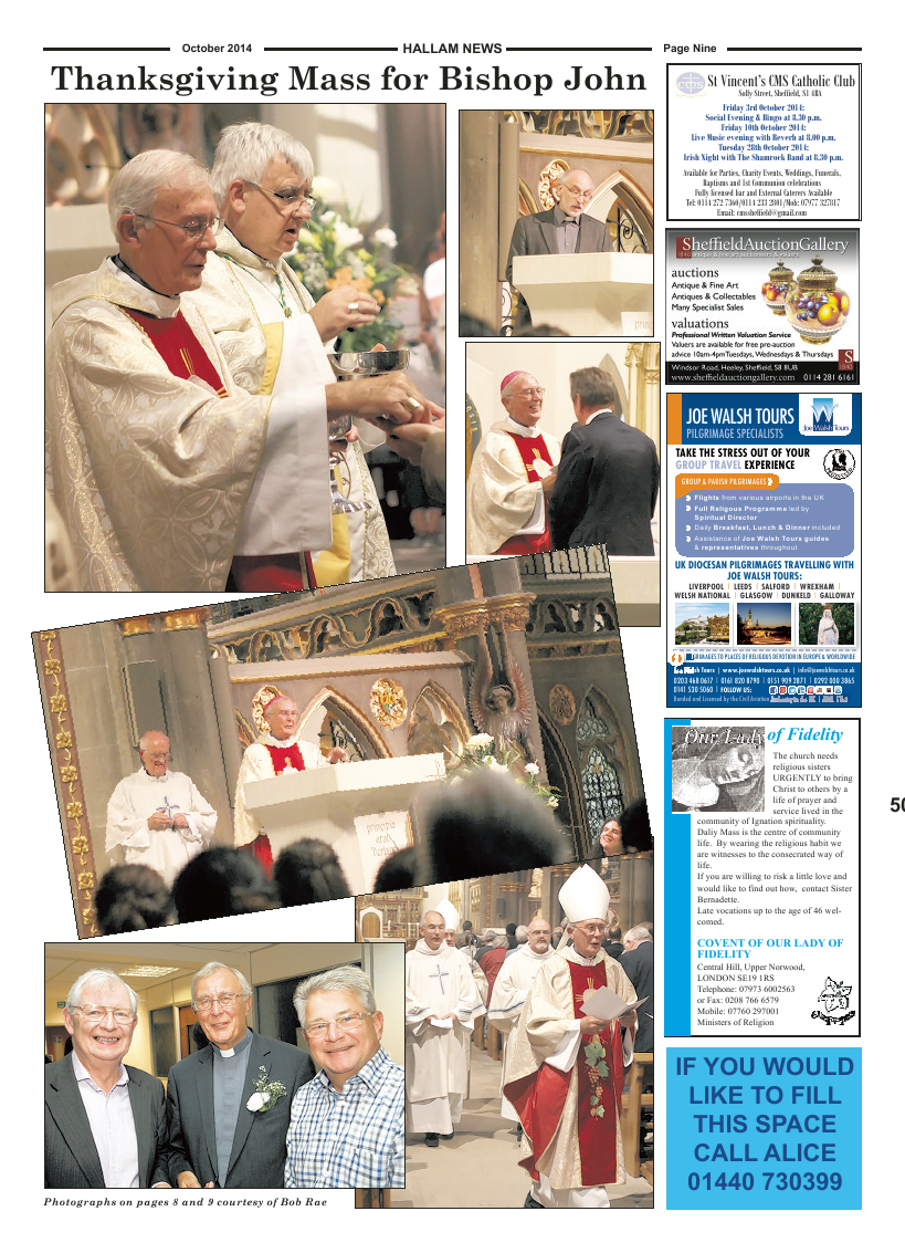 Oct 2014 edition of the Hallam News