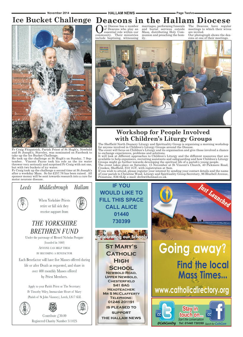 Nov 2014 edition of the Hallam News