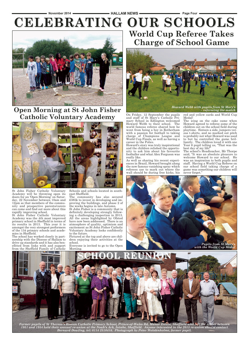 Nov 2014 edition of the Hallam News