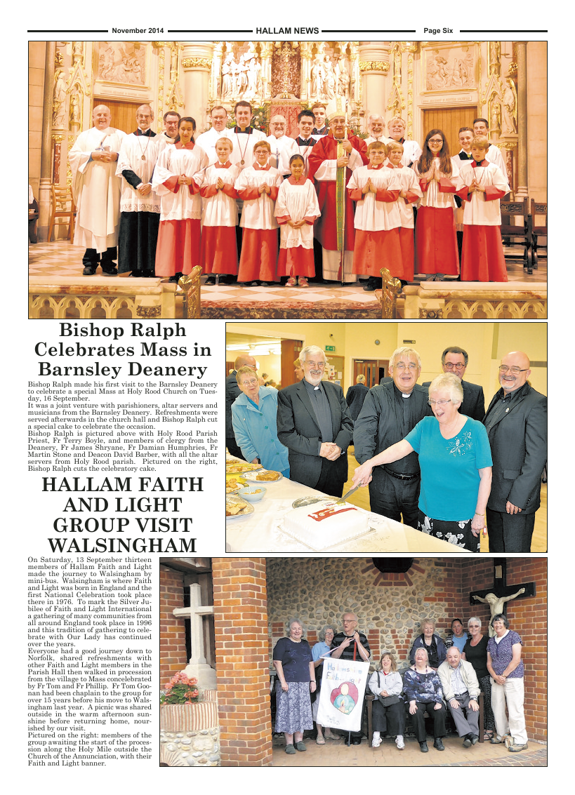 Nov 2014 edition of the Hallam News