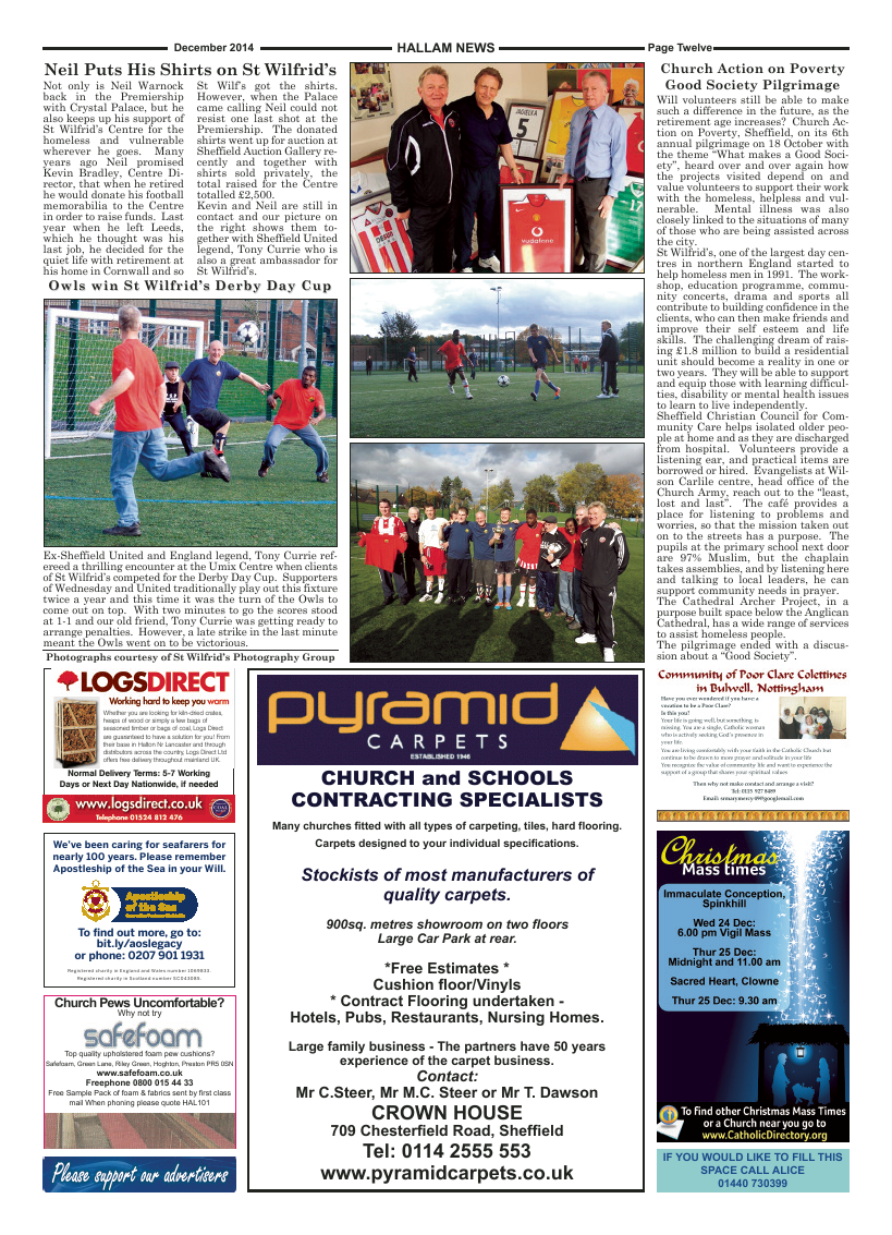 Dec 2014 edition of the Hallam News