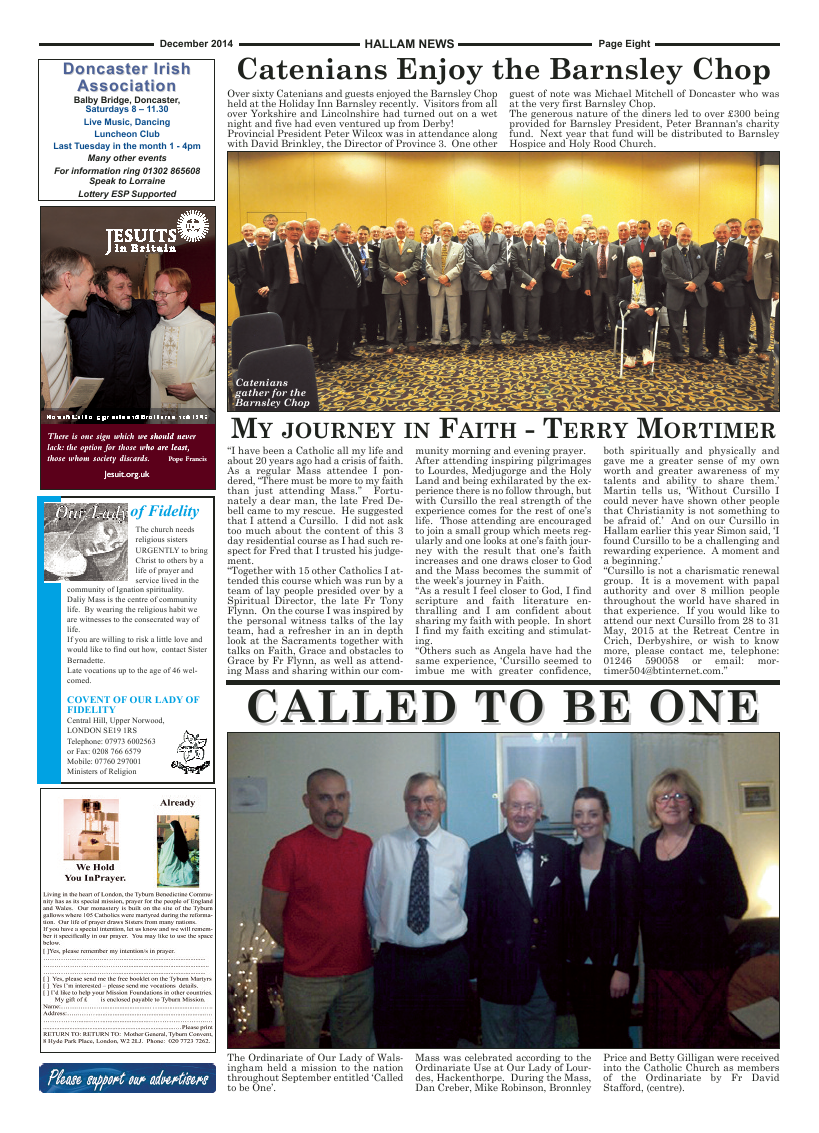 Dec 2014 edition of the Hallam News