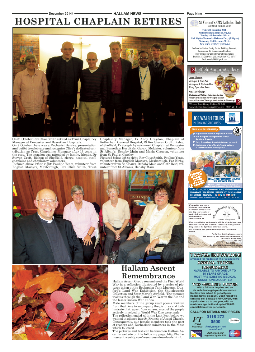 Dec 2014 edition of the Hallam News