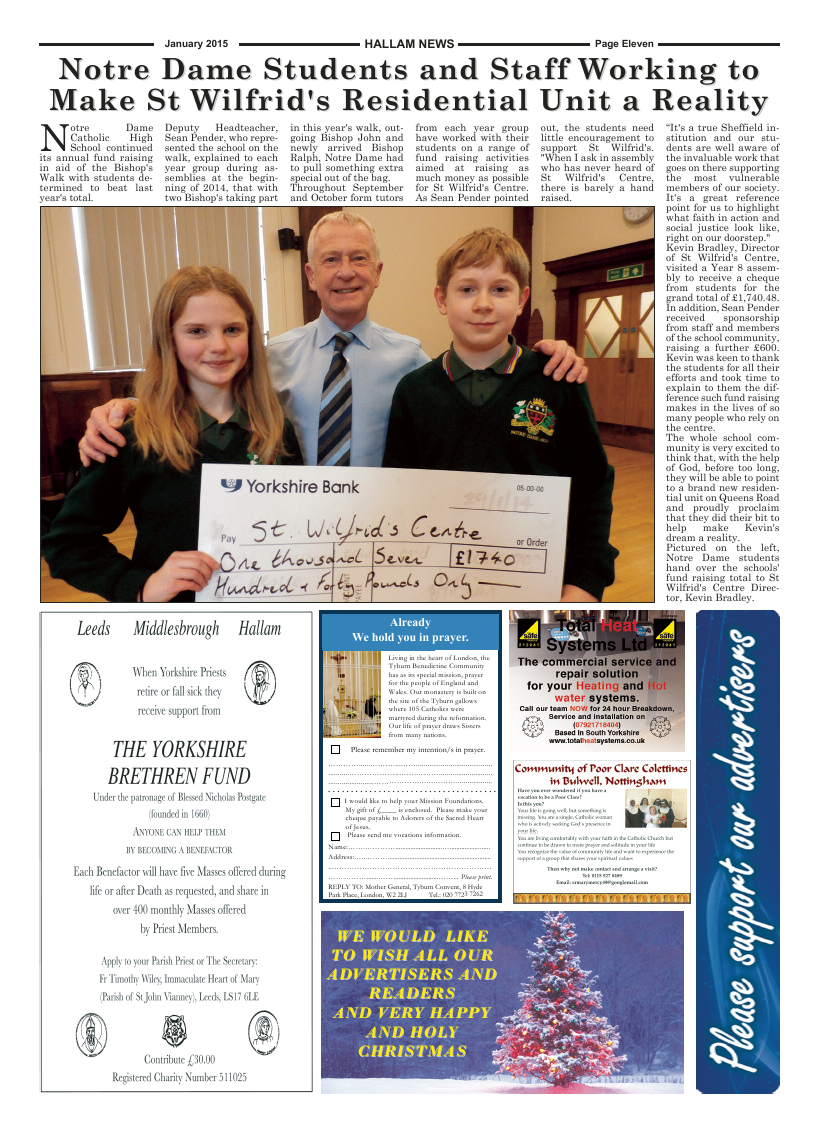 Jan 2015 edition of the Hallam News