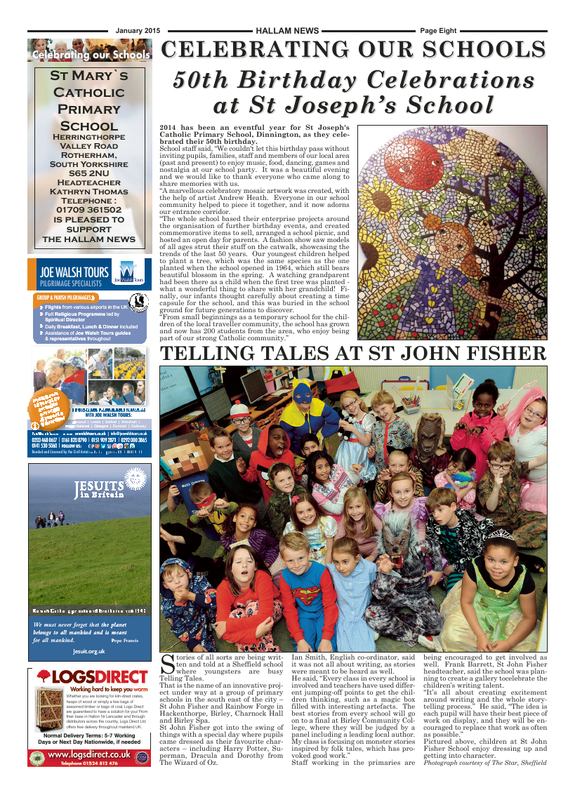 Jan 2015 edition of the Hallam News