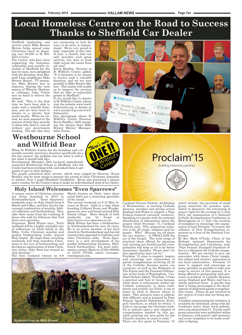 Feb 2015 edition of the Hallam News