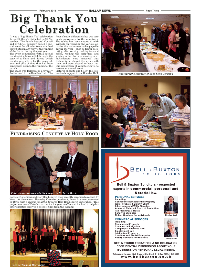 Feb 2015 edition of the Hallam News