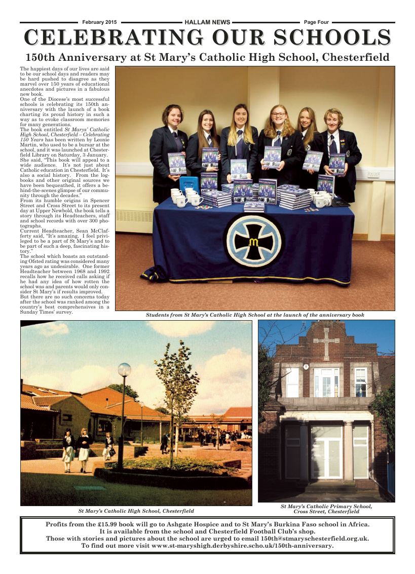 Feb 2015 edition of the Hallam News