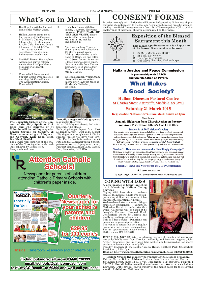 Mar 2015 edition of the Hallam News