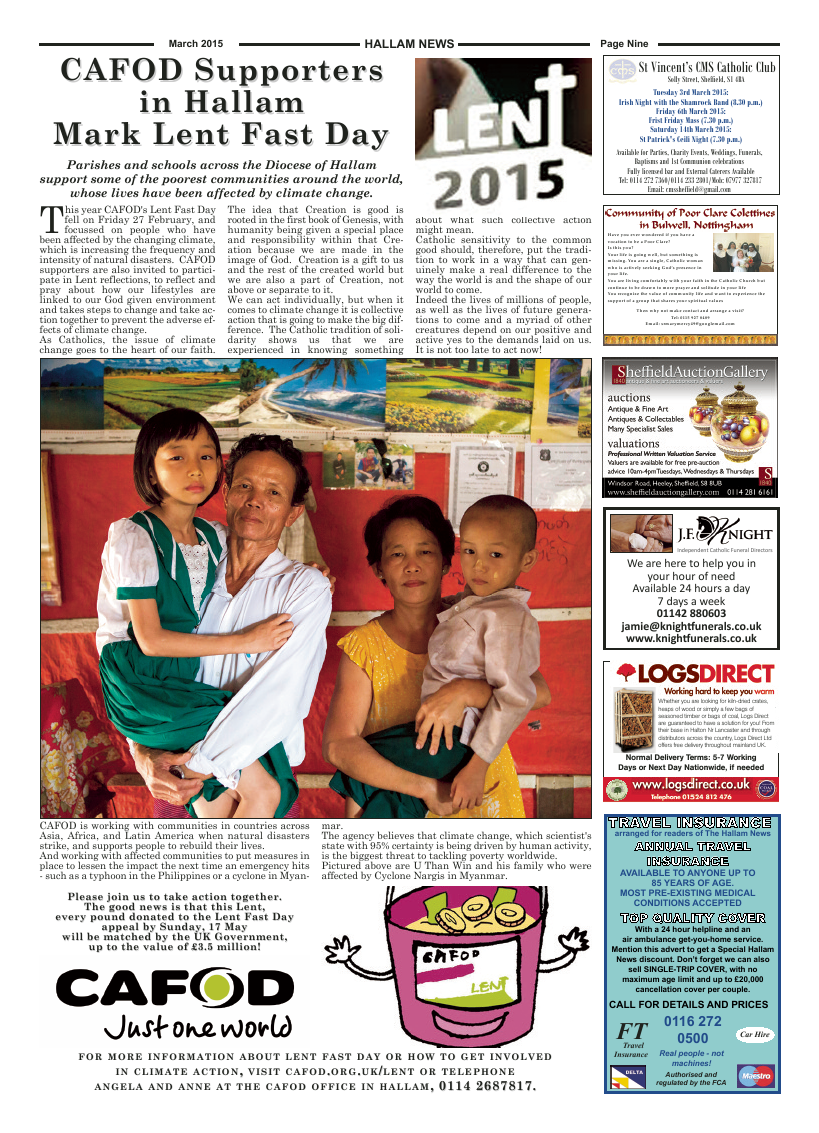 Mar 2015 edition of the Hallam News