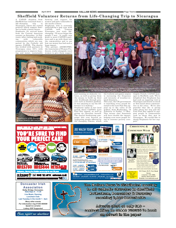 Apr 2015 edition of the Hallam News