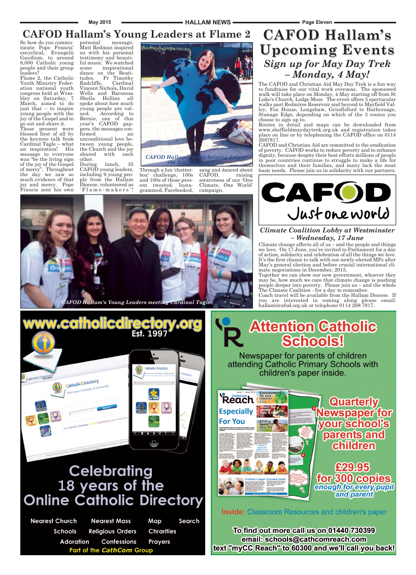 May 2015 edition of the Hallam News