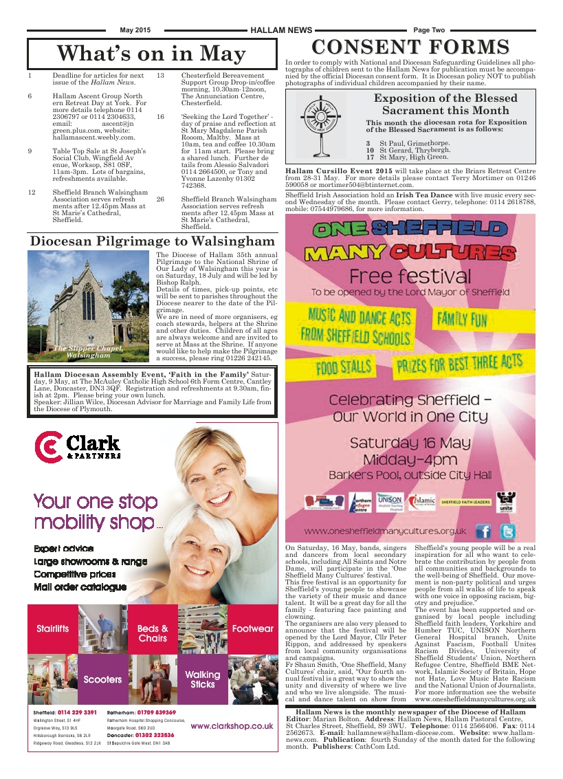 May 2015 edition of the Hallam News