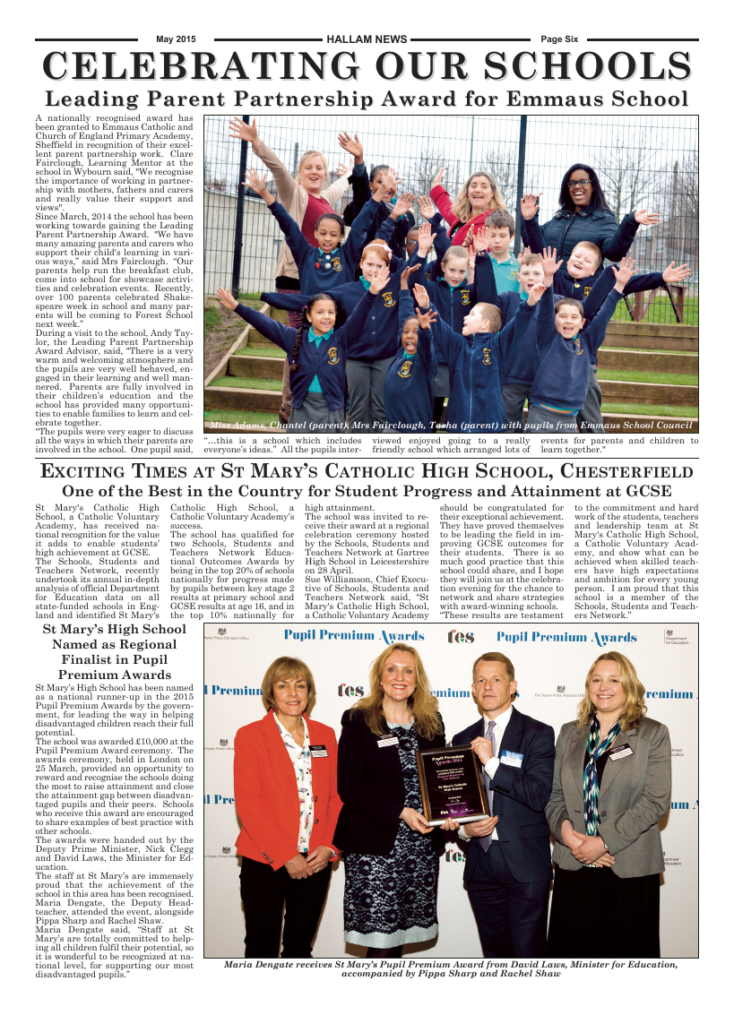 May 2015 edition of the Hallam News