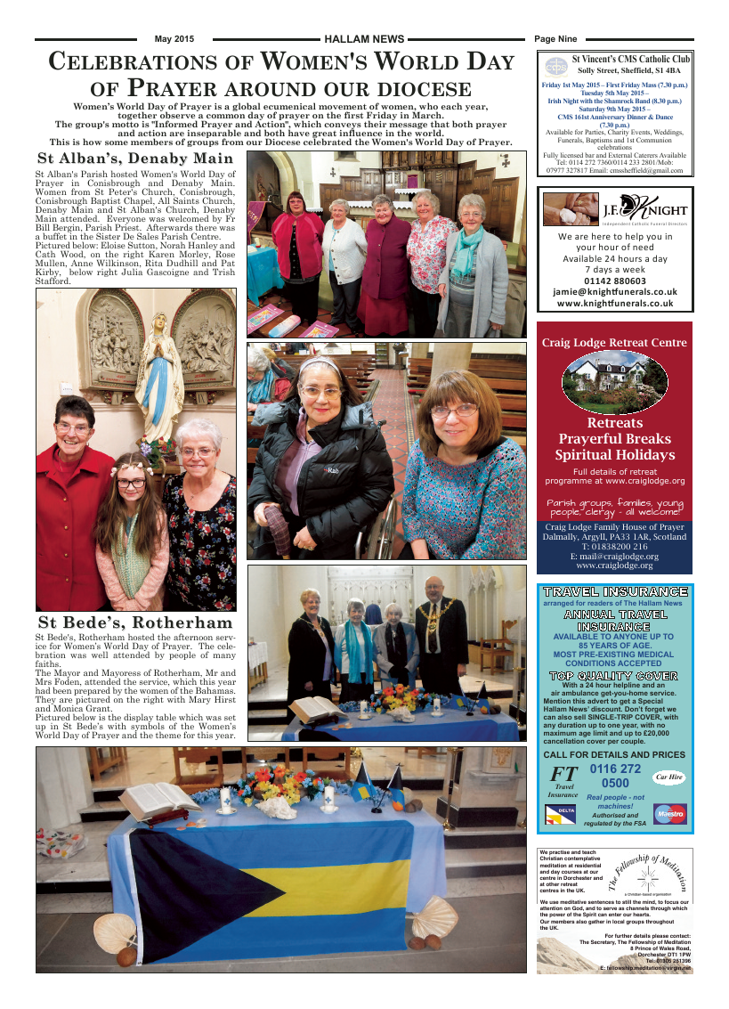 May 2015 edition of the Hallam News