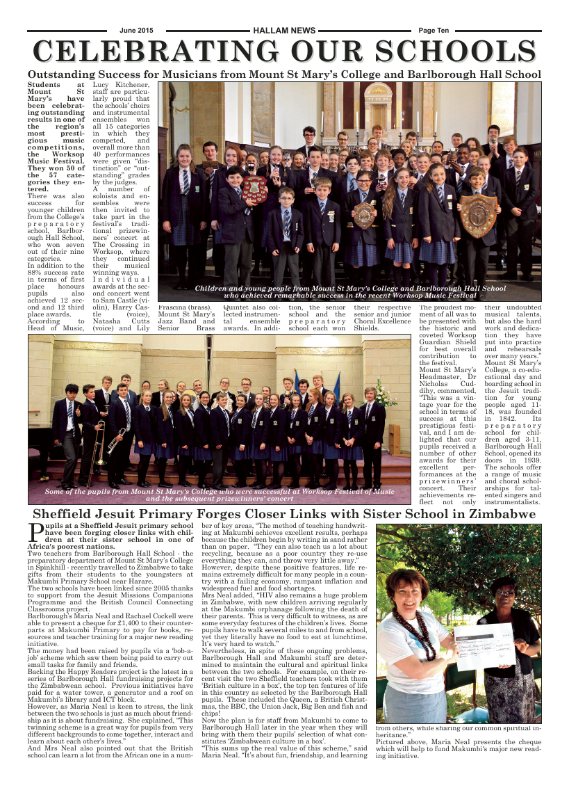 Jun 2015 edition of the Hallam News