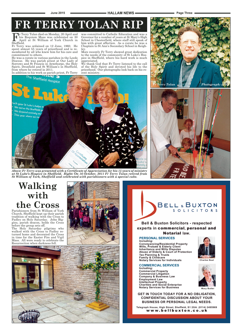 Jun 2015 edition of the Hallam News