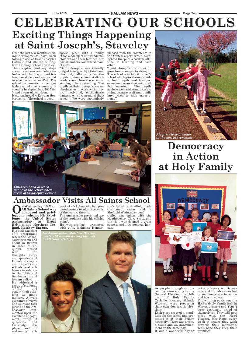 Jul 2015 edition of the Hallam News