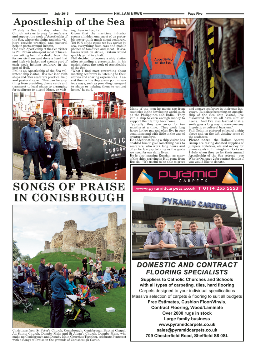 Jul 2015 edition of the Hallam News