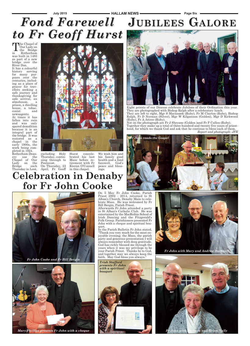 Jul 2015 edition of the Hallam News