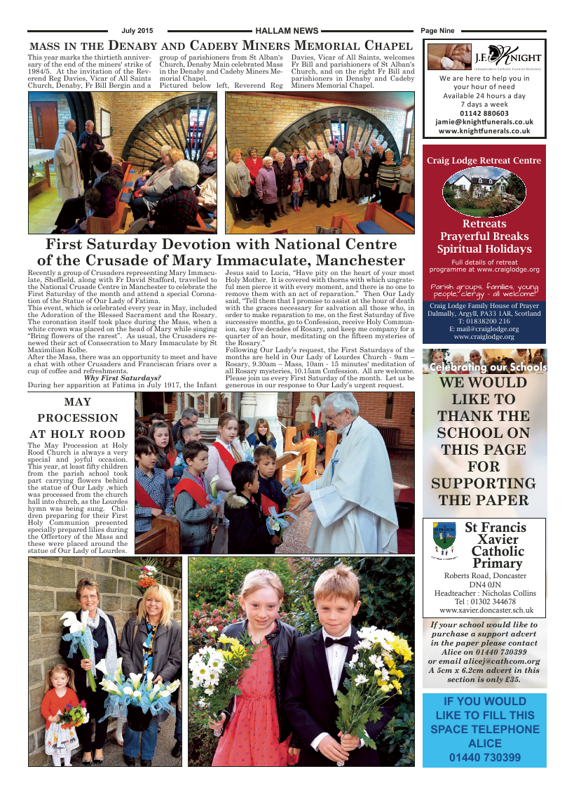 Jul 2015 edition of the Hallam News