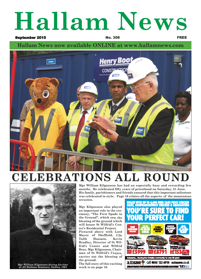 Sept 2015 edition of the Hallam News