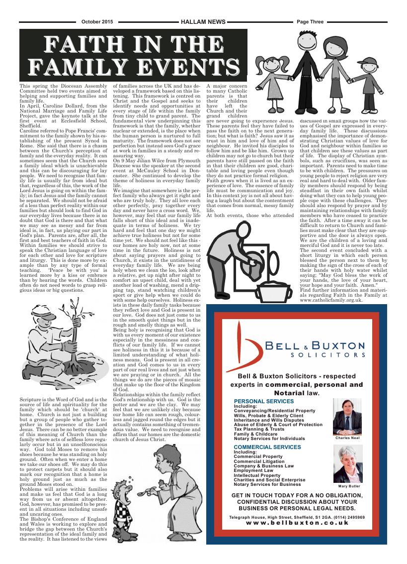 Oct 2015 edition of the Hallam News